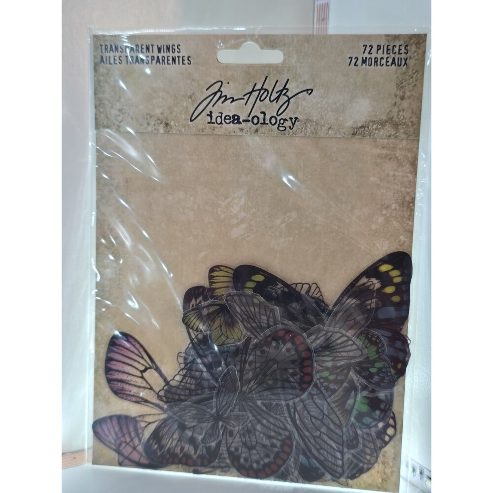 Tim Holtz Idea-ology Transparent Wings TH93785 72 Pieces NEW